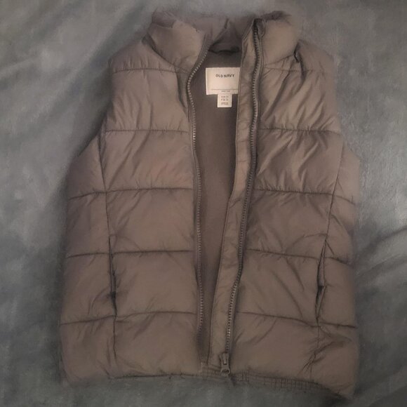 Girl's Old Navy puffer vest Gray Size S 6-7 - Picture 1 of 3